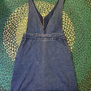 Frank & Oak denim v-neck dress
